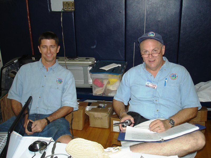 Jubilee_0208_03.jpg - On hand to answer questions and stimulate interest in the hobby: Kevin- W4JKJ, Mike-N2ROU