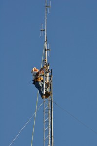 Bob-K4NBC Raising New Antenna 13